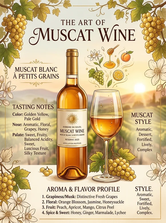 Мускат (Москато) — poster and bottle