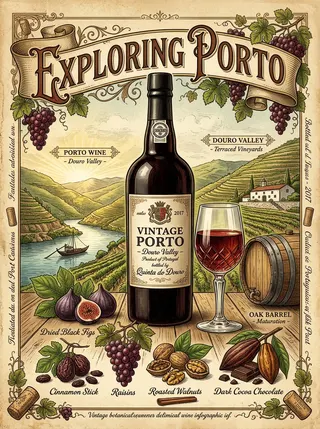 Портвейн (Porto) — сорт винограда, иллюстрация