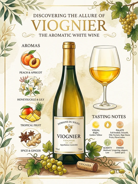 Вионье — poster and bottle